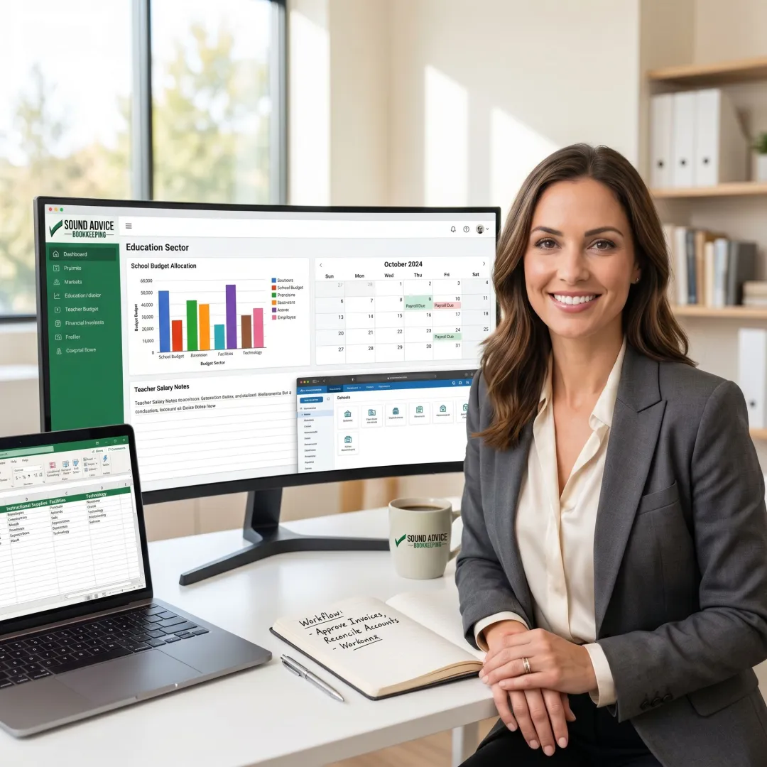 Bookkeeping process for education and training organizations