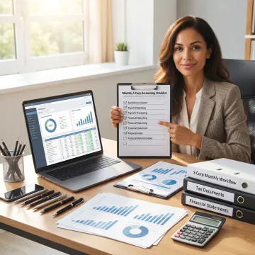 Bookkeeping workflow and monthly reporting process