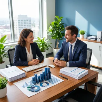 Tax preparation consultation for a small business client