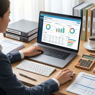 Nonprofit financial reporting and bookkeeping support