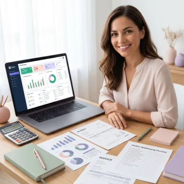 Bookkeeping process for a beauty and wellness business