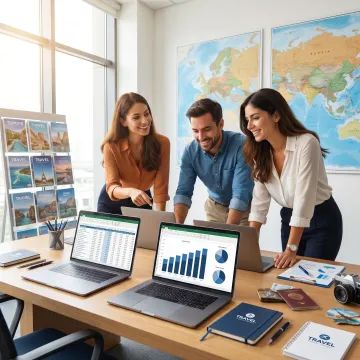 Accounts receivable support for a travel agency