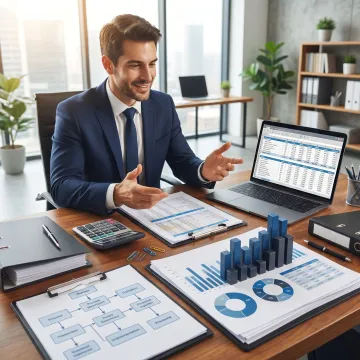 Accounting workflow planning session for a professional service firm