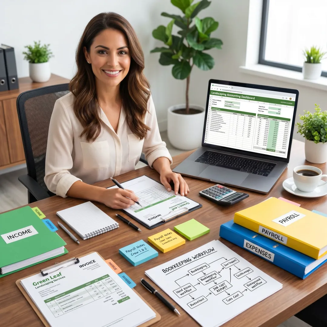Bookkeeping process for landscaping companies