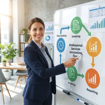 Accounting workflow planning for a professional services firm