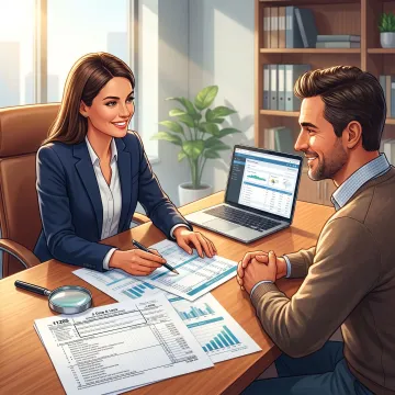 Small business tax preparation meeting