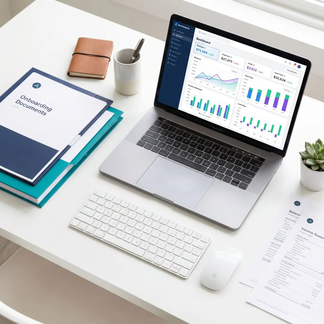 Accounting onboarding and reporting process
