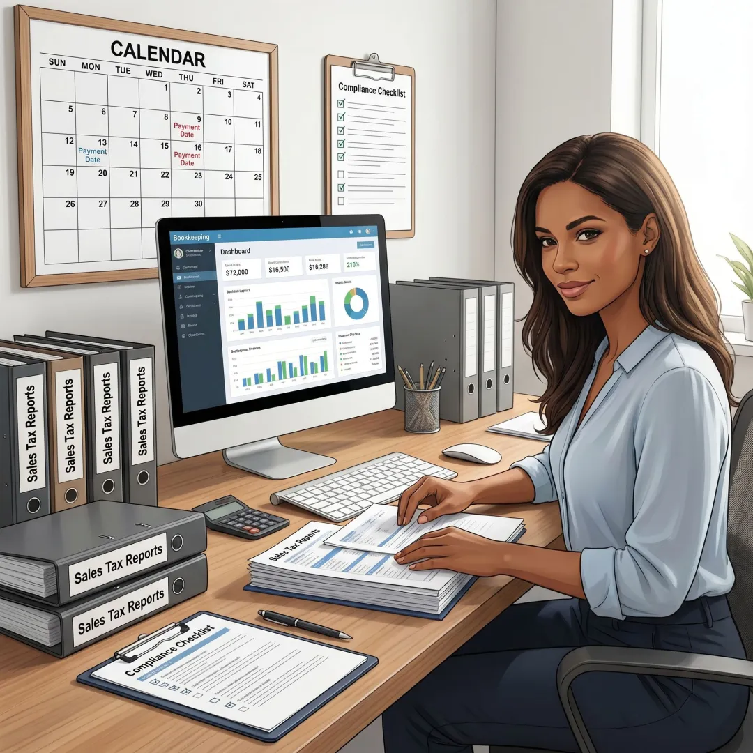Sales tax compliance workflow review