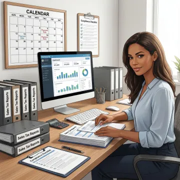 Sales tax compliance workflow review