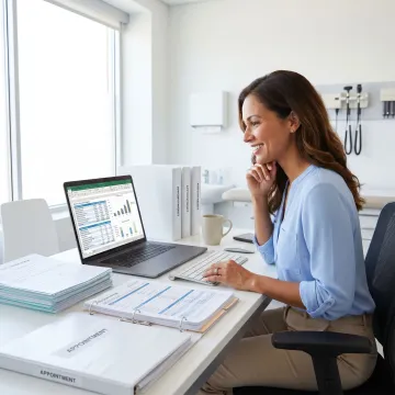 Bookkeeping support for a medical practice