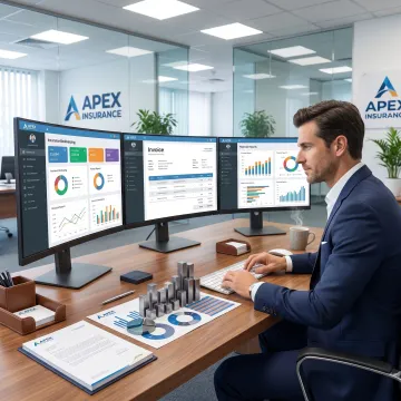 Bookkeeping support for an insurance agency