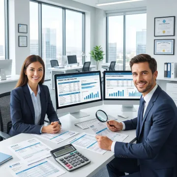 Accounts payable team reviewing utility invoices