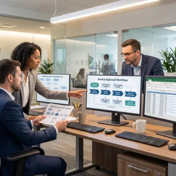 Healthcare AP outsourcing workflow meeting