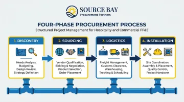 Source Bay four-phase FF&amp;E procurement process from discovery through installation