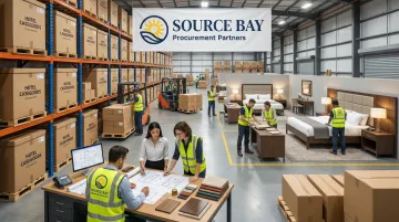 Source Bay Procurement Partners hotel FF&amp;E casegood sourcing and warehousing operations