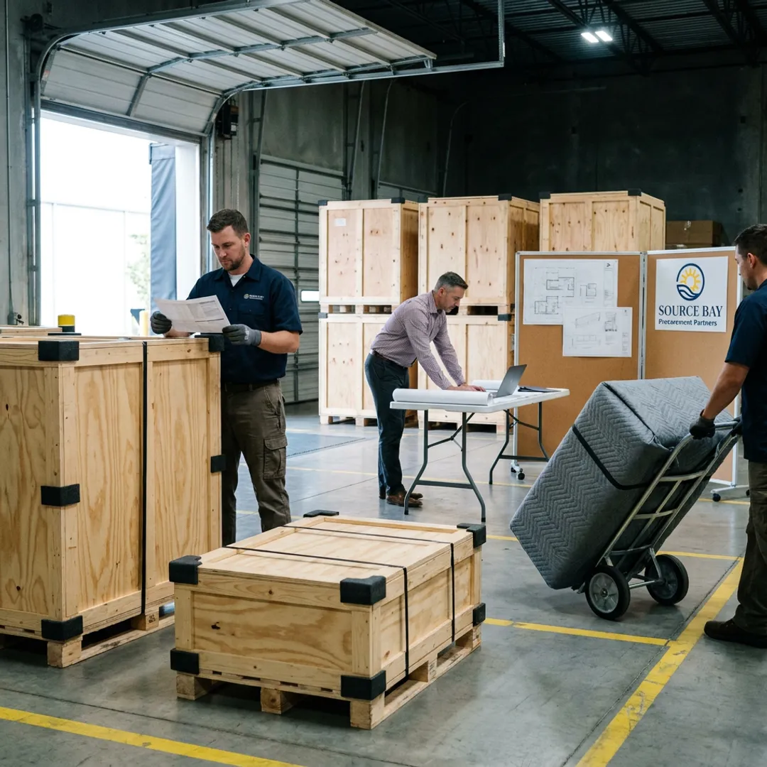 Commercial FF&E logistics and furniture delivery