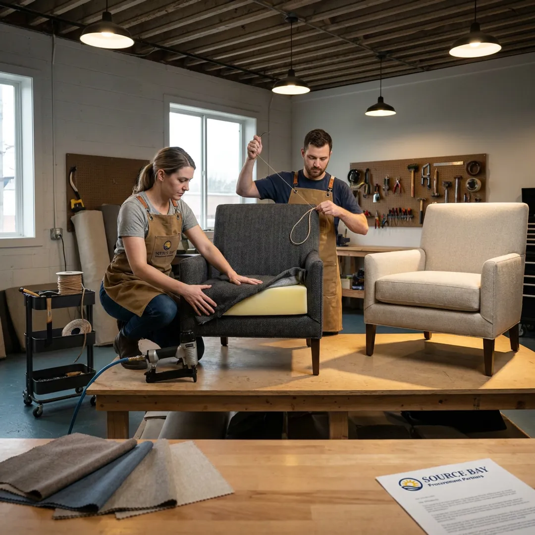 Commercial furniture restoration process