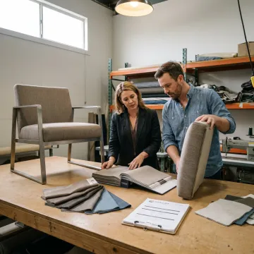 Commercial furniture refurbishment workflow