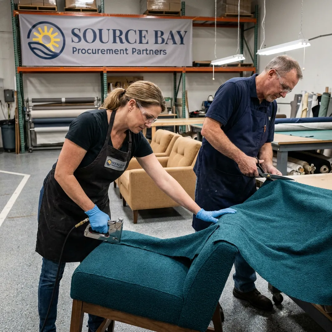 Hospitality upholstery project in progress