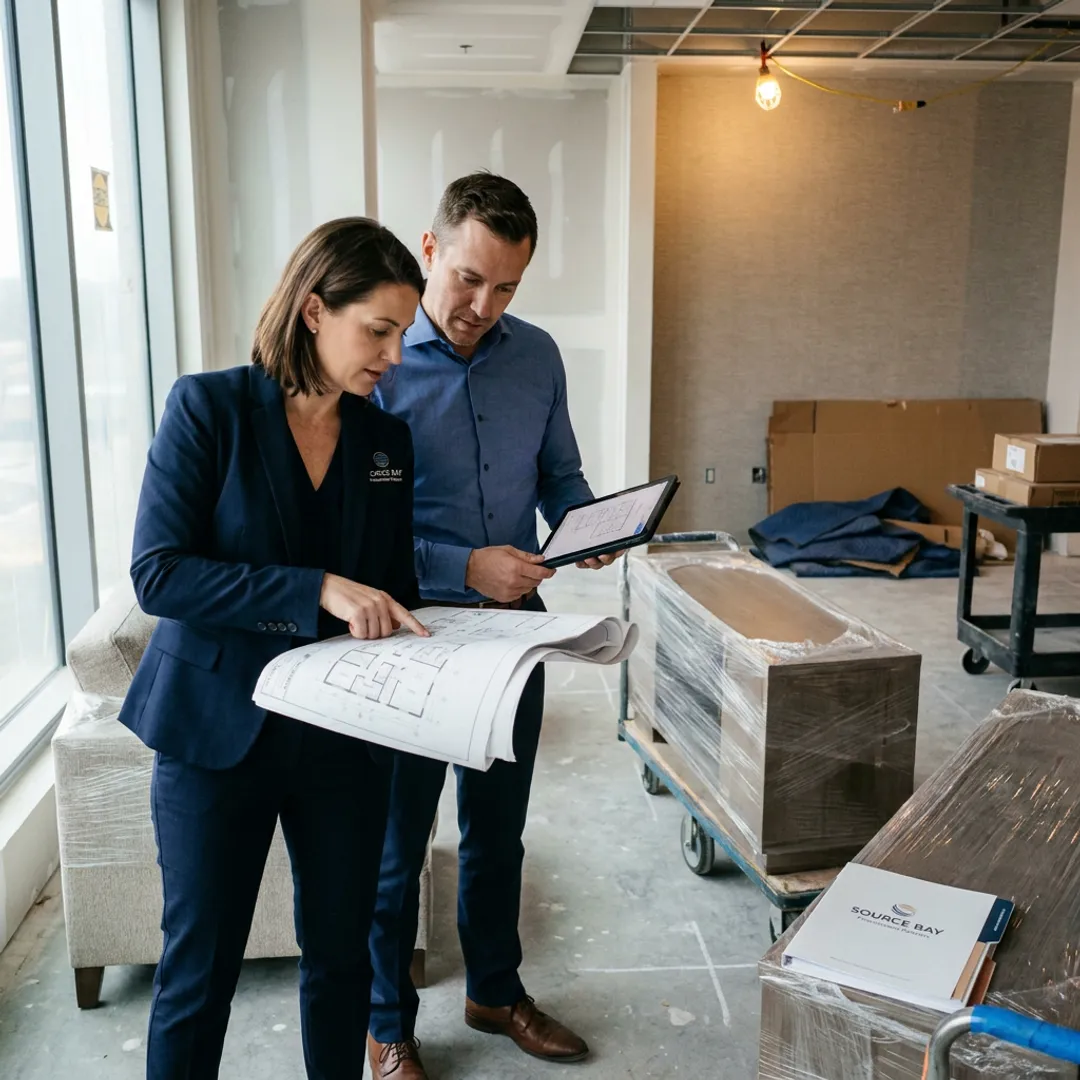 Commercial furniture installation planning