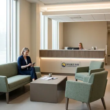 Modern hospital waiting area with durable healthcare seating