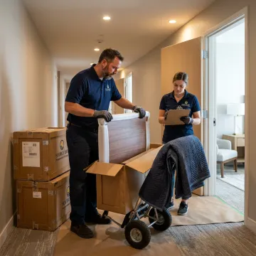 Hospitality furniture delivery and installation