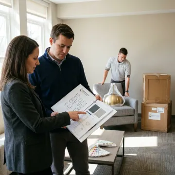 FF&E team coordinating senior living furniture installation