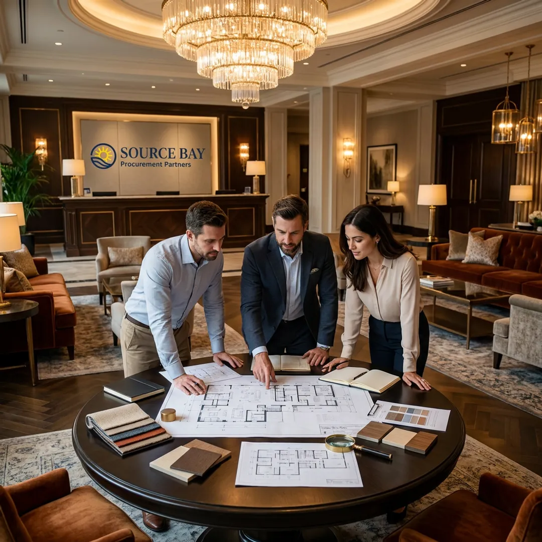Turnkey hospitality FF&E procurement for hotel interiors