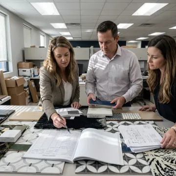 Team coordinating multifamily FF&E procurement