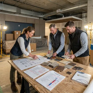 Commercial furniture installation planning process