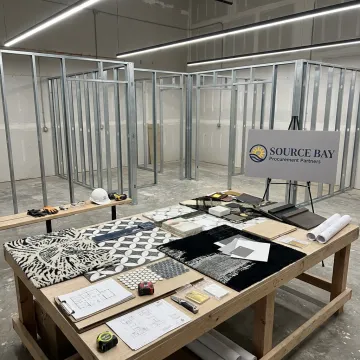 Commercial changing room refurbishment process