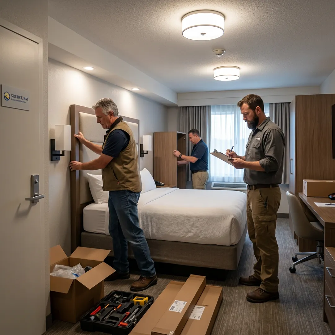 Hotel FF&E installation and project handoff