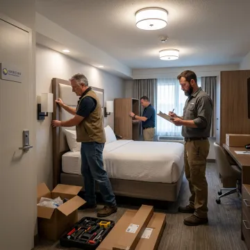 Hotel FF&E installation and project handoff