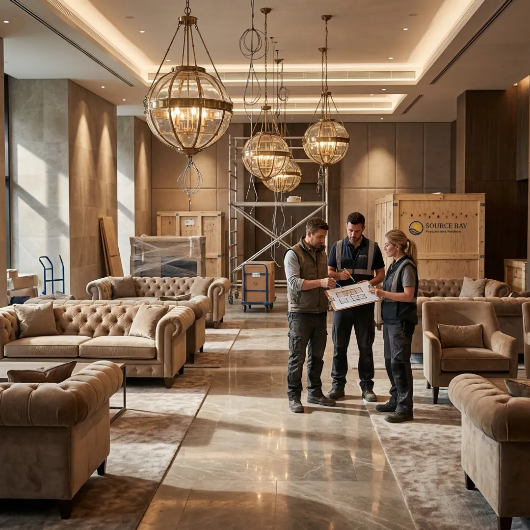 Hospitality FF&E logistics and furnishings