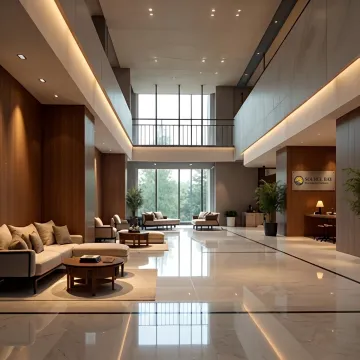 Renewed upholstered seating in a hotel lounge