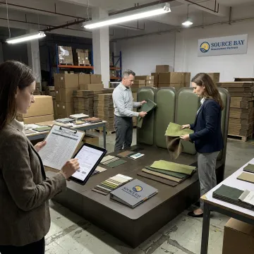 FF&E team coordinating commercial furniture delivery