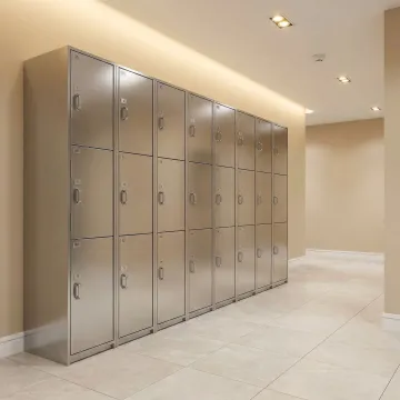 Tenant storage lockers installed in a Massachusetts residential building hallway