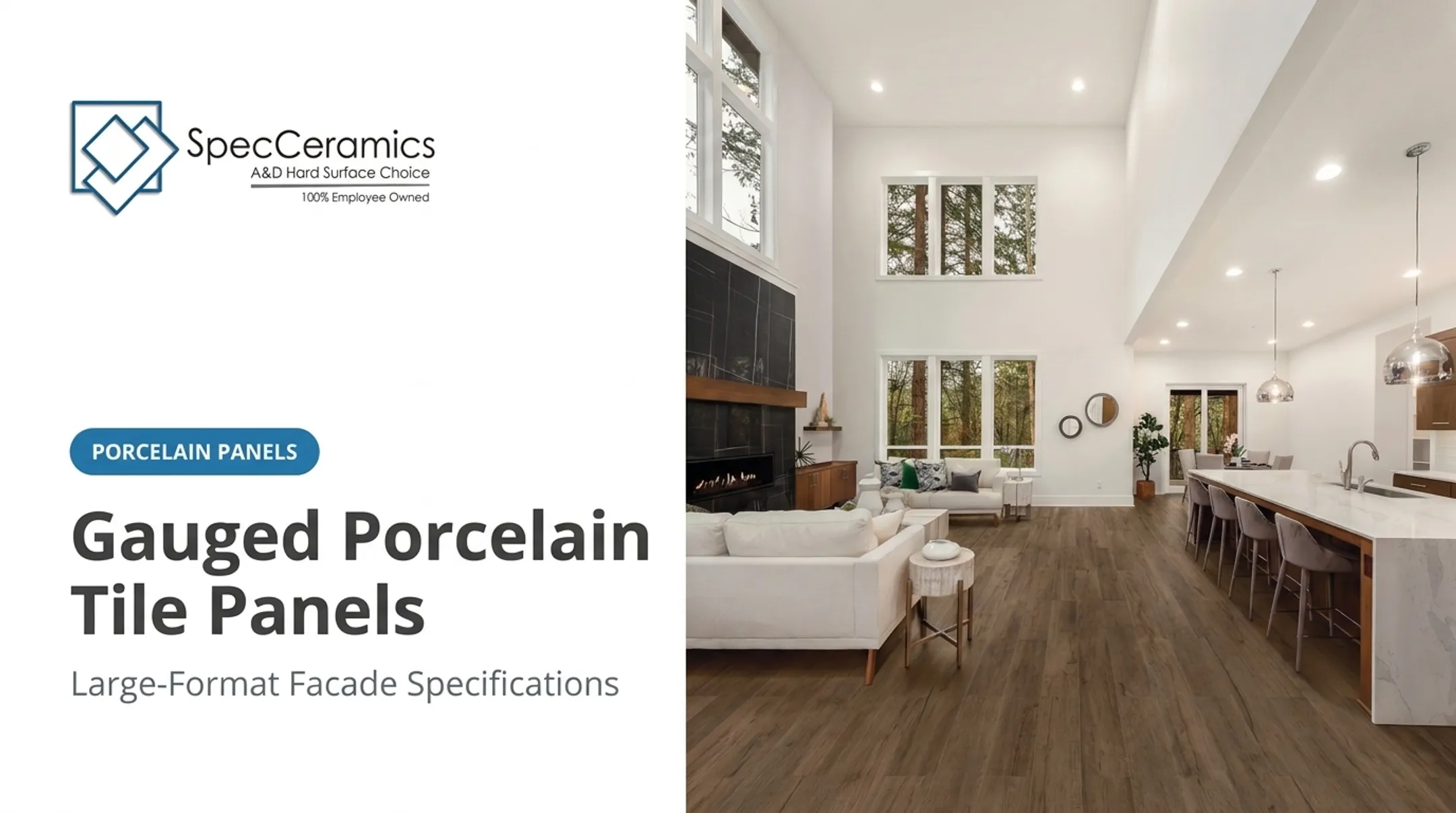 Gauged Porcelain Tile Panels