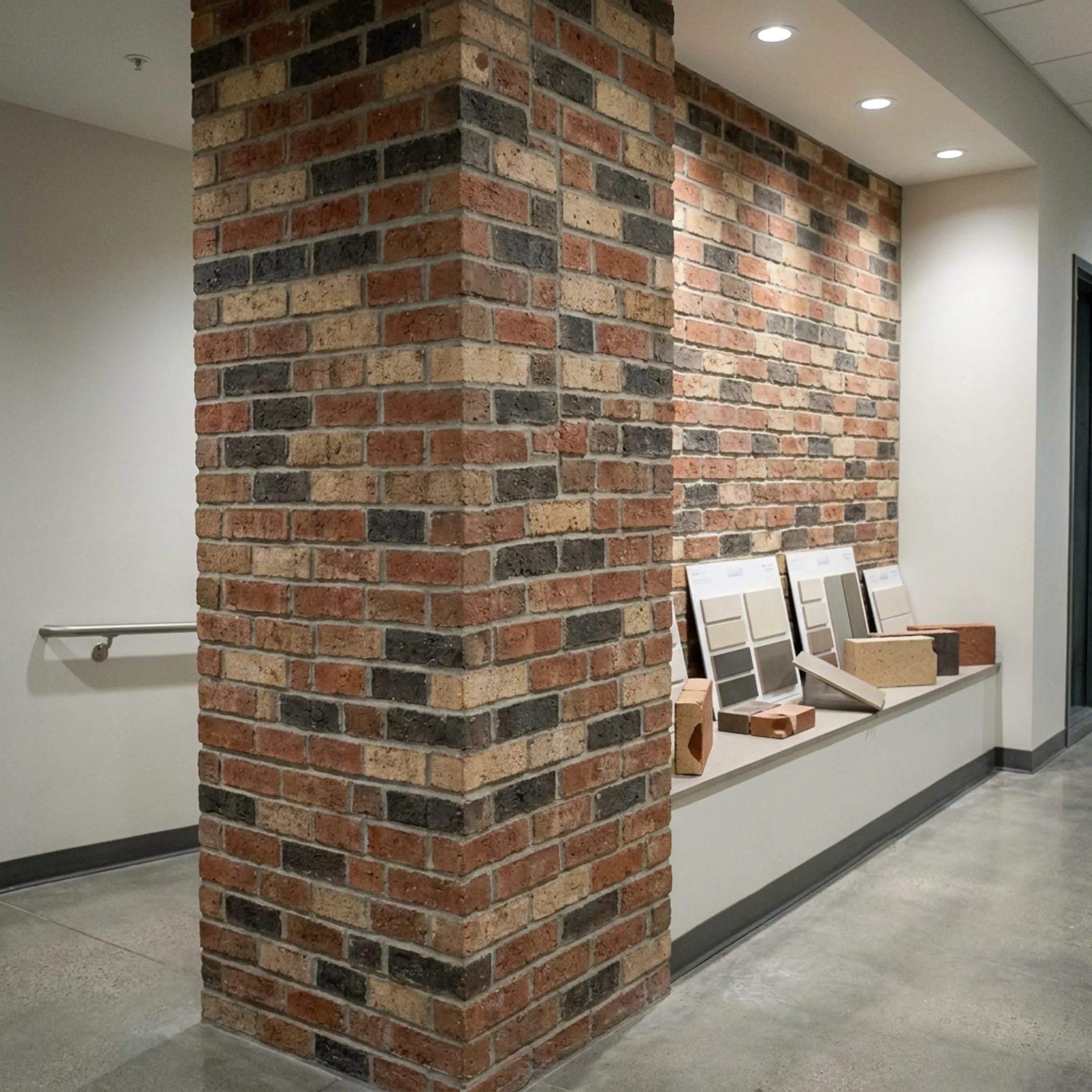 Institutional interior wall finish
