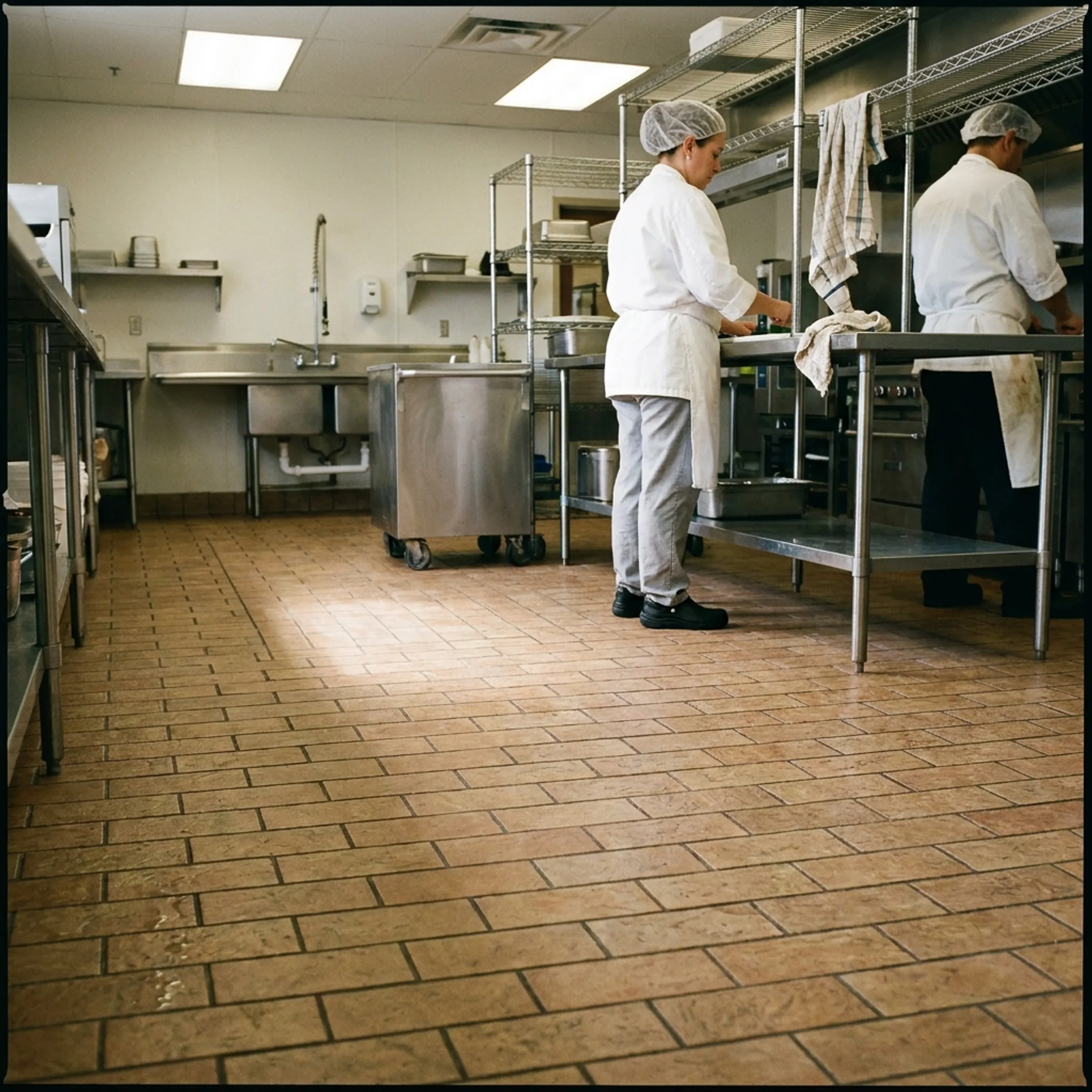 School commercial kitchen flooring