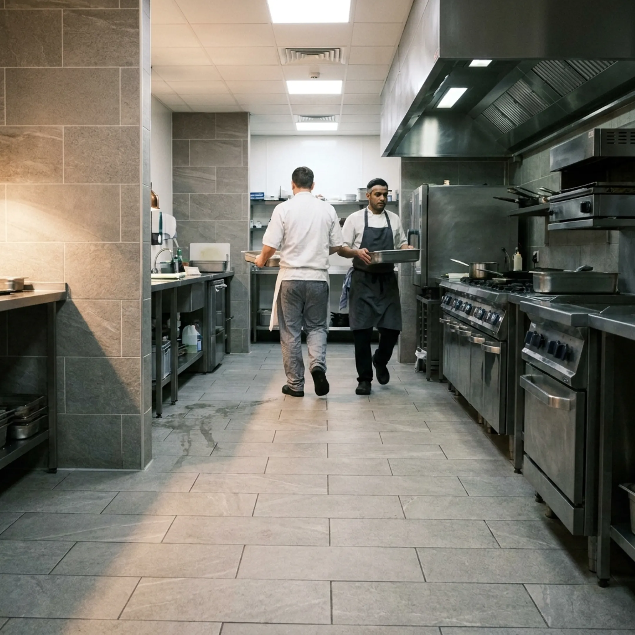Hotel commercial kitchen flooring