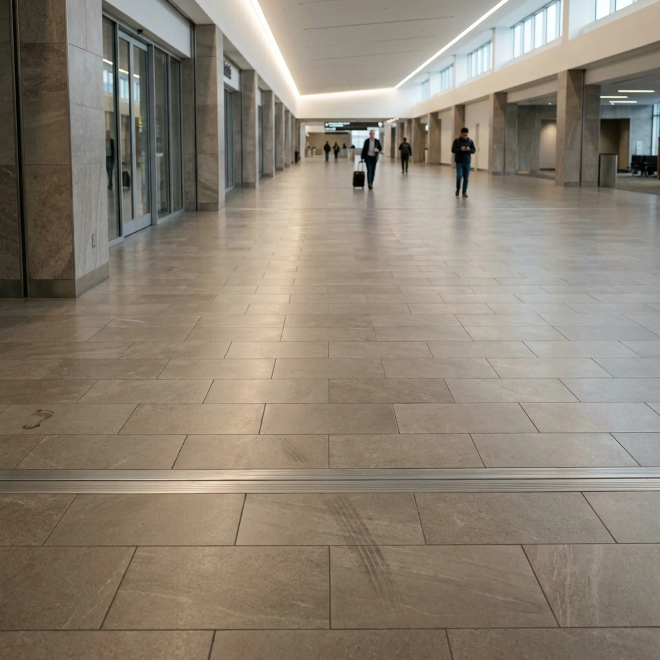 Intensive commercial facility with porcelain flooring