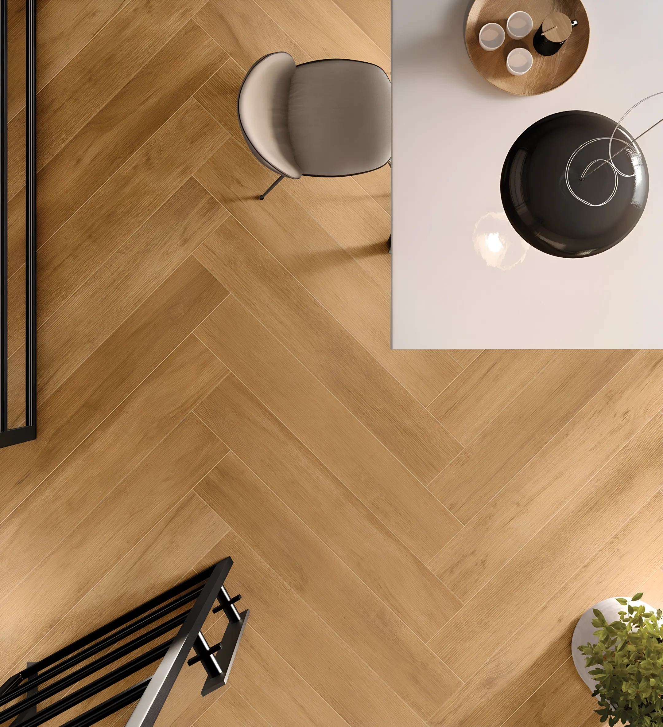 Healthcare floor tile application