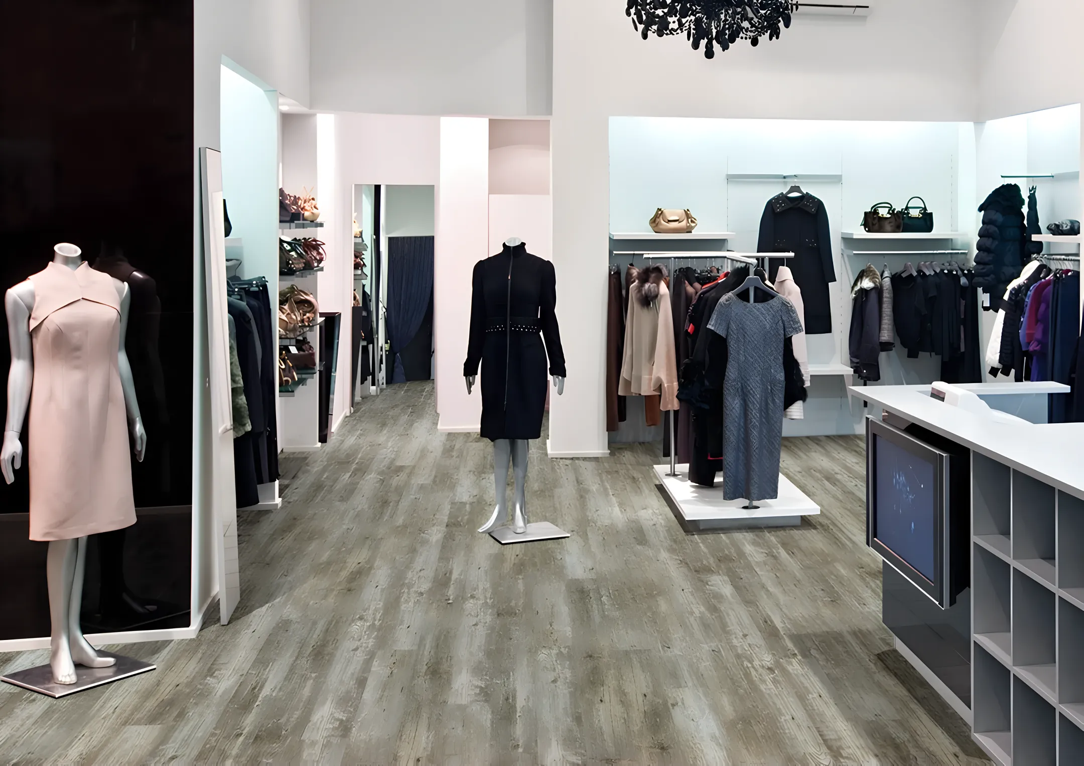 Retail patterned vinyl flooring