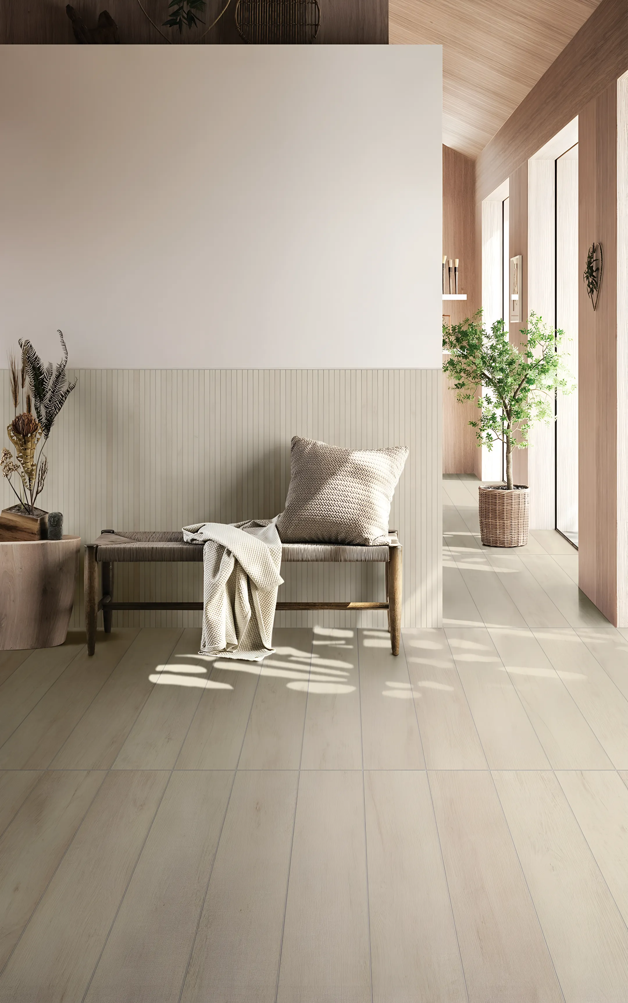 Residential luxury vinyl flooring