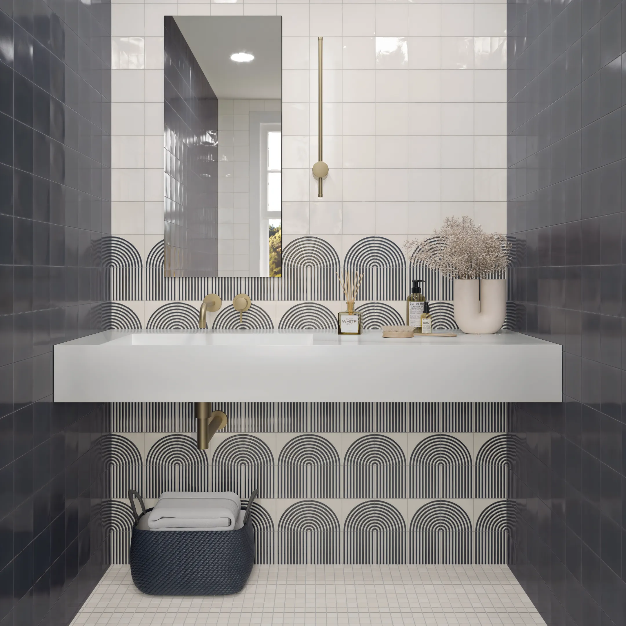 Residential ceramic tile application
