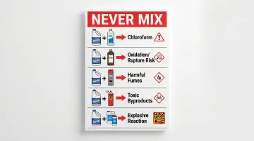 Five dangerous bleach chemical combinations and their toxic byproducts