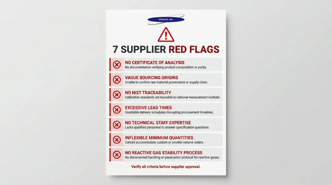 Seven neon supplier red flags warning checklist for procurement teams
