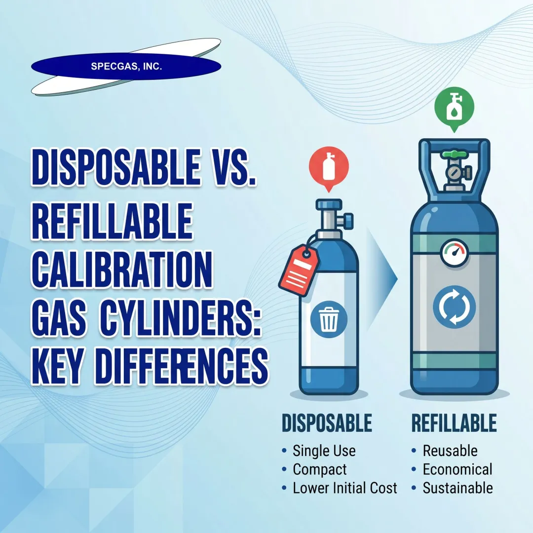 Disposable vs. Refillable Calibration Gas Cylinders: Key Differences