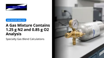 A Gas Mixture Contains 1.25 g N2 and 0.85 g O2 Analysis